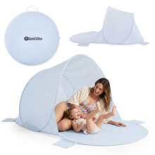 Strandtent - HYPERMOTION - HYP112 - Automatische pop-up - 200 x 130 x 90 cm - Grondzeil & 4 verzwaringszakken