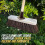 Outdoor Broom Hard Stiff Bristles Yard Sweeping Brush 10" Head Handle 2