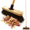 Outdoor Broom Hard Stiff Bristles Yard Sweeping Brush 10" Head Handle 1