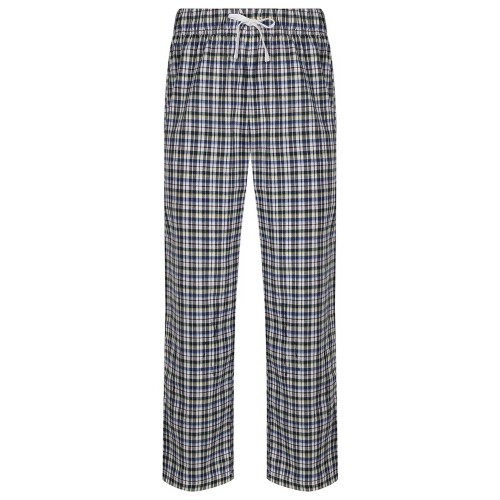 (M, White/Multi Check) SF Mens Tartan Lounge Pants