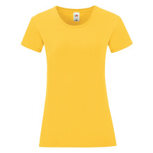 (XL, Sunflower Yellow) Fruit Of The Loom Womens/Ladies Iconic T-Shirt