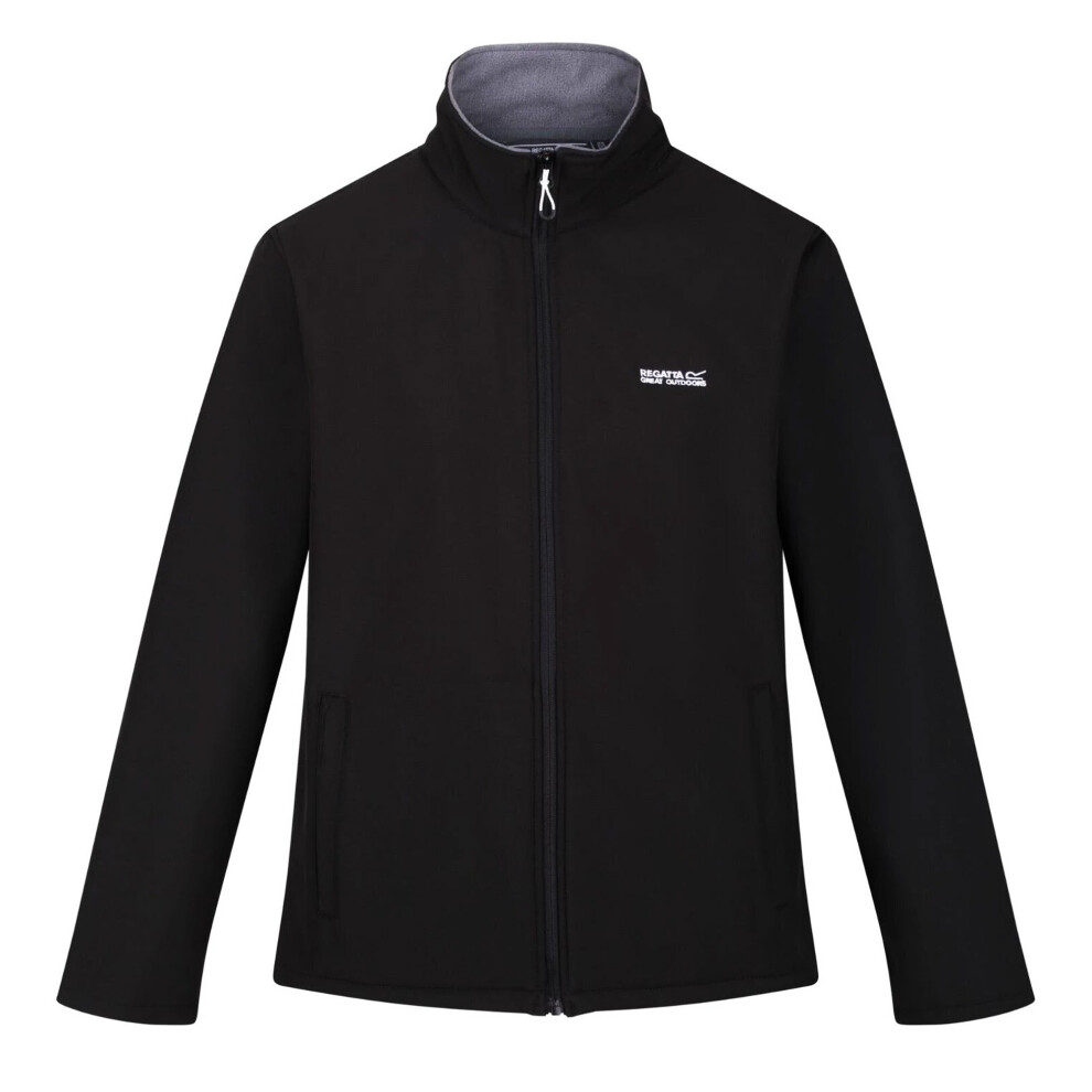 Regatta (M, Black) Mens Cera V Wind Resistant Soft Shell Jacket