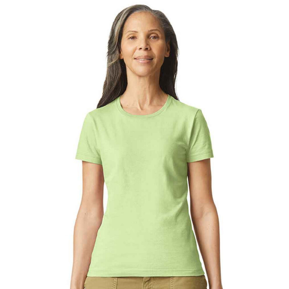 Gildan (Xl, Pistachio) Womens/Ladies Softstyle Plain Ringspun Cotton Fitted T-Shirt