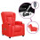 VidaXL vidaXL Massagesessel Elektrisch Rot Kunstleder 1