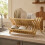 Homcom HOMCOM 2-Tier Kitchen Storage Unit with Slatted Draining Shelves, Natural 1