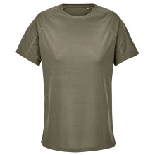(M, Army) SOLS Womens/Ladies Performance Ripstop T-Shirt