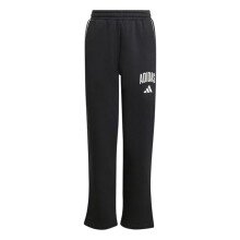 (7-8 Years, Black/White) Adidas Childrens/Kids Collegiate Straight Leg Jogging Bottoms