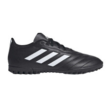(11 UK, Black/White) Adidas Mens Goletto VIII 3 Stripes Leather Artificial Ground Football Boots