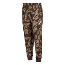 (3-4 Years, Brown) Nike Childrens/Kids Sportswear Club Fleece All Over Logo Joggers
