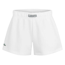 (12 UK, White) Lacoste Womens/Ladies Polycotton Plain Shorts