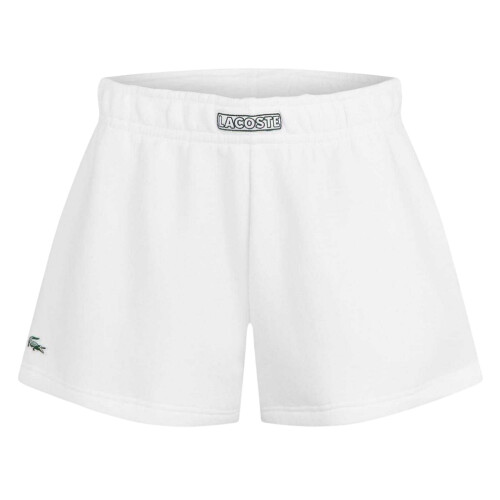Lacoste (12 UK, White) Lacoste Womens/Ladies Polycotton Plain Shorts