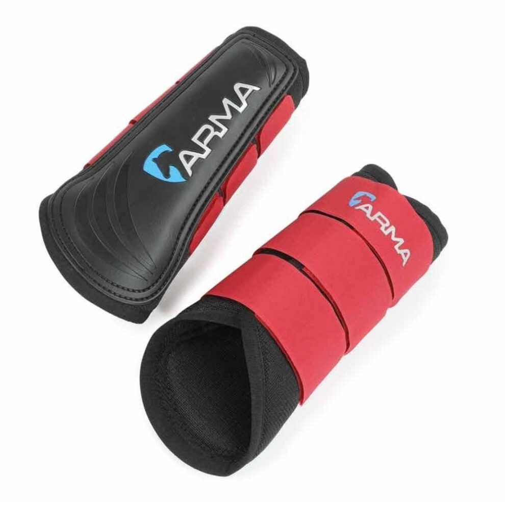 Photos - Climbing Gear ARMA   Air Motion Horse Brushing Boots (Pack Of 2) (X Full, Deep Red)