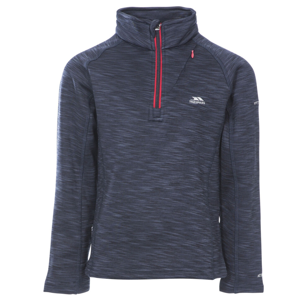 Trespass (5/6 Years, Navy Marl) Childrens Boys Edvin Fleece Top