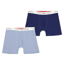 (14-16 Years, Blue/Navy) Tommy Hilfiger Boys Boxer Shorts (Pack of 2)