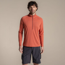 (XXL, Dark Sahara) Craghoppers Mens Nosilife Half Zip Pullover