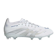 (10 UK Child, White) Adidas Childrens/Kids Predator Elite Firm Ground Football Boots