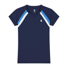 (10 UK, Navy) K-Swiss Womens/Ladies Core V Neck T-Shirt