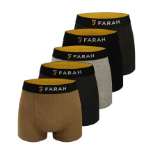 (S, Multicoloured) Farah Mens Carmi Boxer Shorts (Pack of 5)