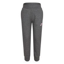 (5-6 Years, Carbon Heather) Nike Girls Fleece Logo Jogging Bottoms