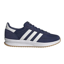 (7 UK R, Ink/White) Adidas Mens Run 70s 2.0 Stripes Leather Trainers