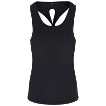 (XL, Black) TriDri Womens/Ladies Yoga Knot Vest