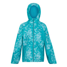 (3-4 Years, Icy Morn/Aruba Blue/Exotic Plume) Regatta Childrens/Kids Lever II Abstract Waterproof Jacket