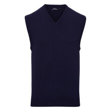 (4XL, Navy) Premier Mens Knitted Sleeveless Sweater Vest