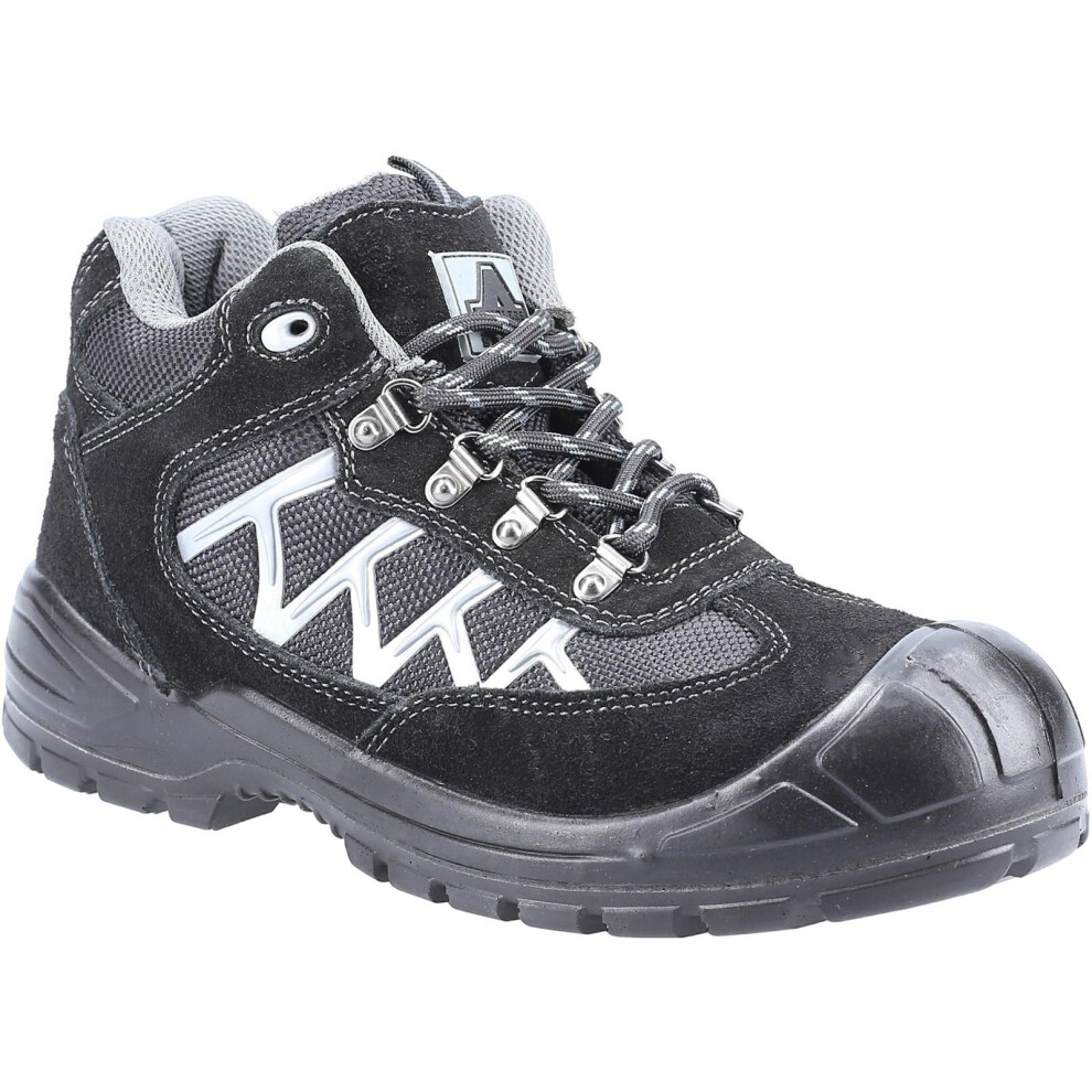 Photos - Safety Equipment  Amblers Unisex Adult 255 Suede Safety Boots(10 UK, Black)