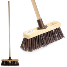 Outdoor Sweeping Brush Broom Stiff Hard PVC Bristles Garden Sweeper