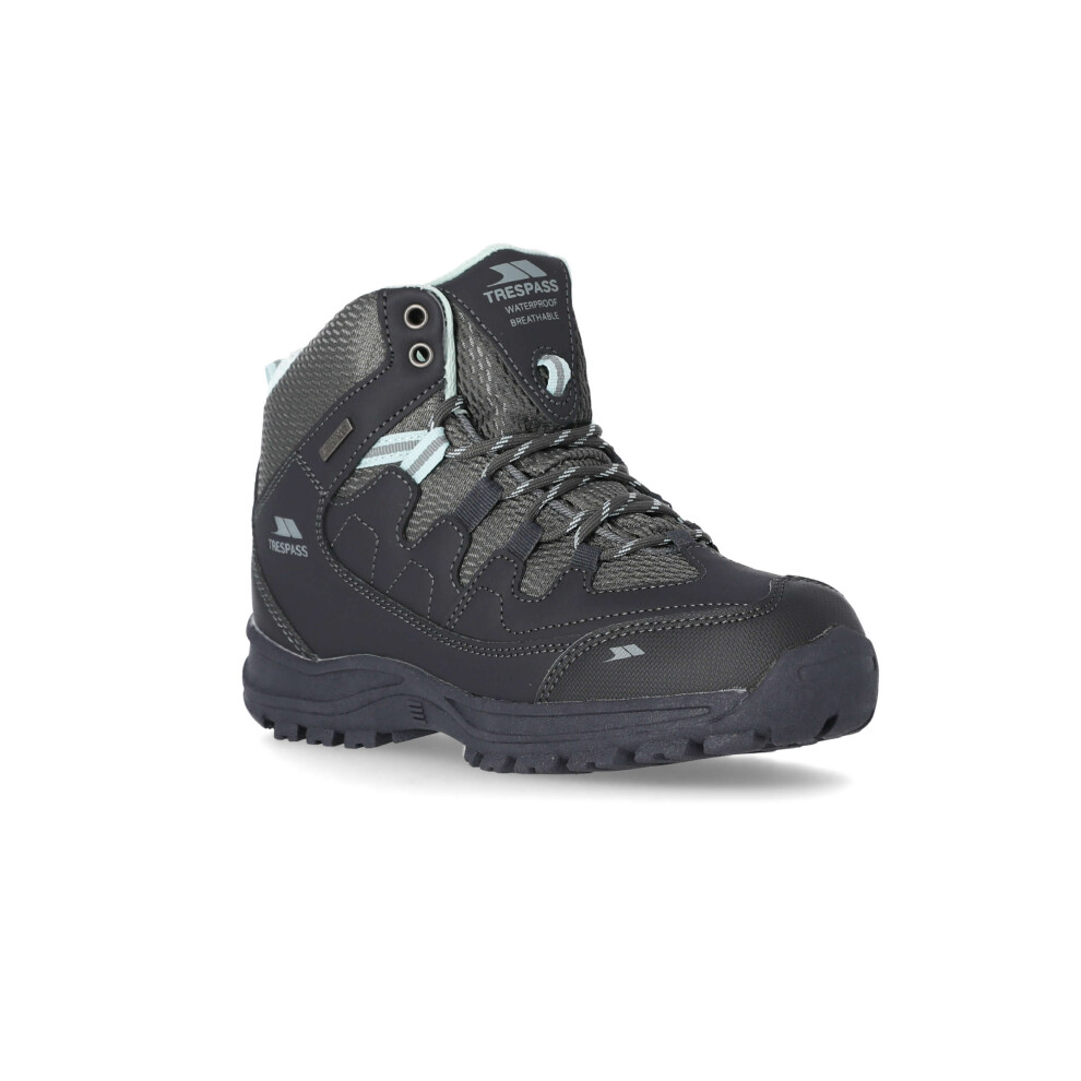 Trespass Women's Waterproof Walking Boots Mitzi Grey Size 3 - Image 3
