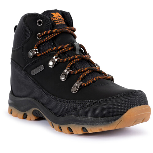 Trespass (3, Black) Trespass Kids Walking Boot Waterproof Corin