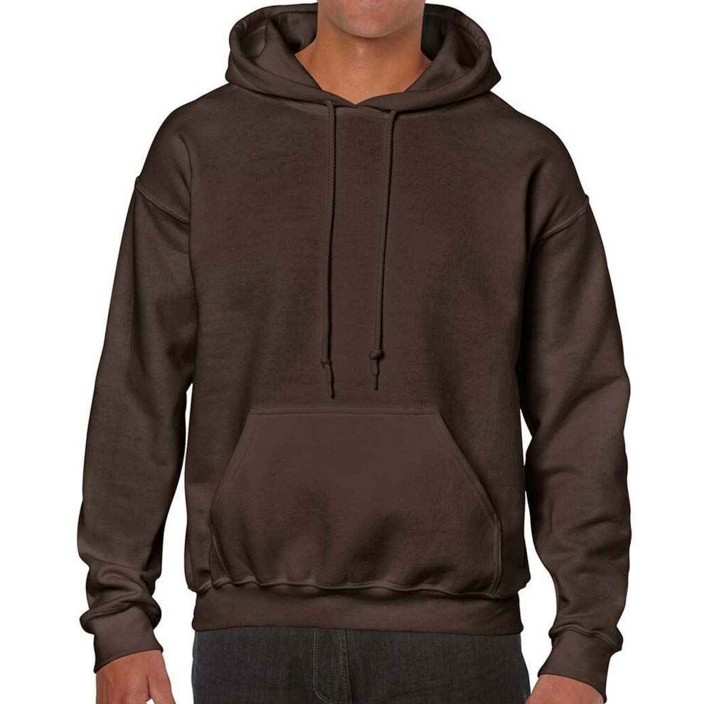 Gildan (L, Dark Chocolate) Unisex Adult Heavy Blend Hoodie