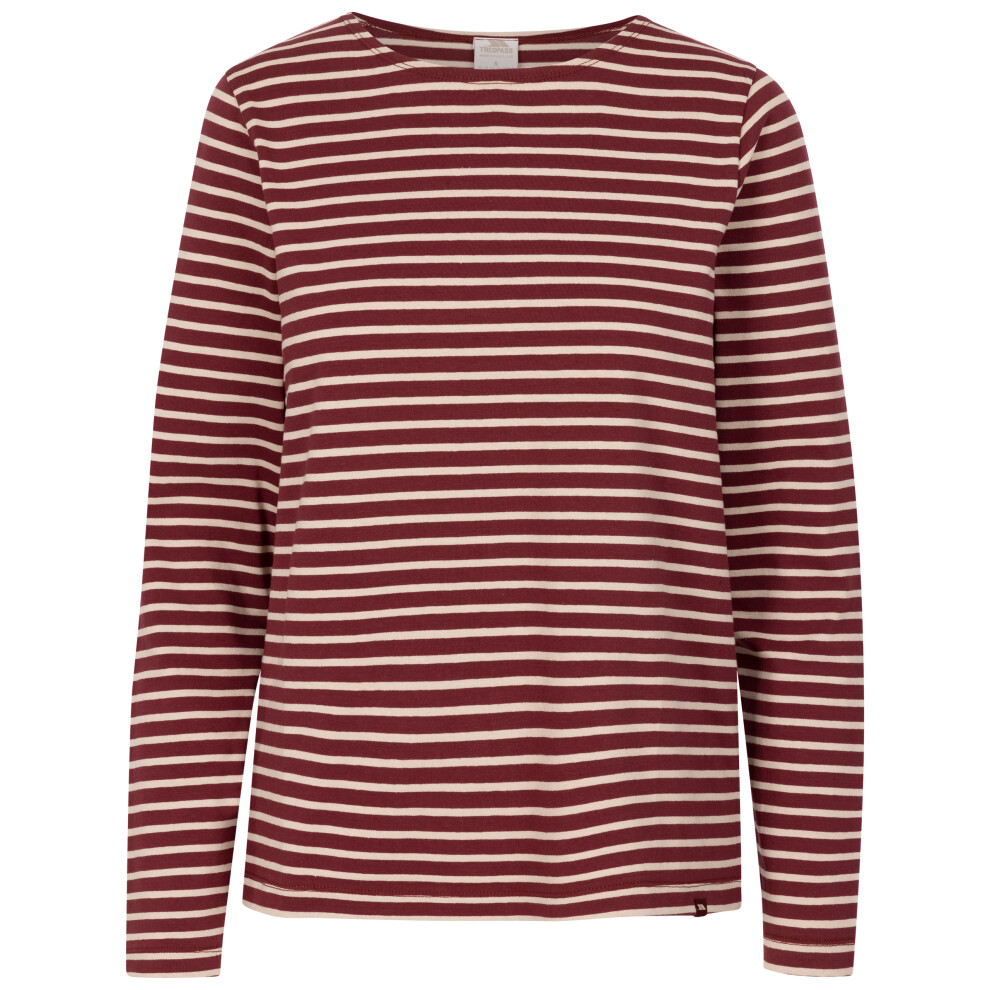Trespass (16, Dark Cherry Stripe) Womens Long Sleeve Striped Pullover Karen - Image 3
