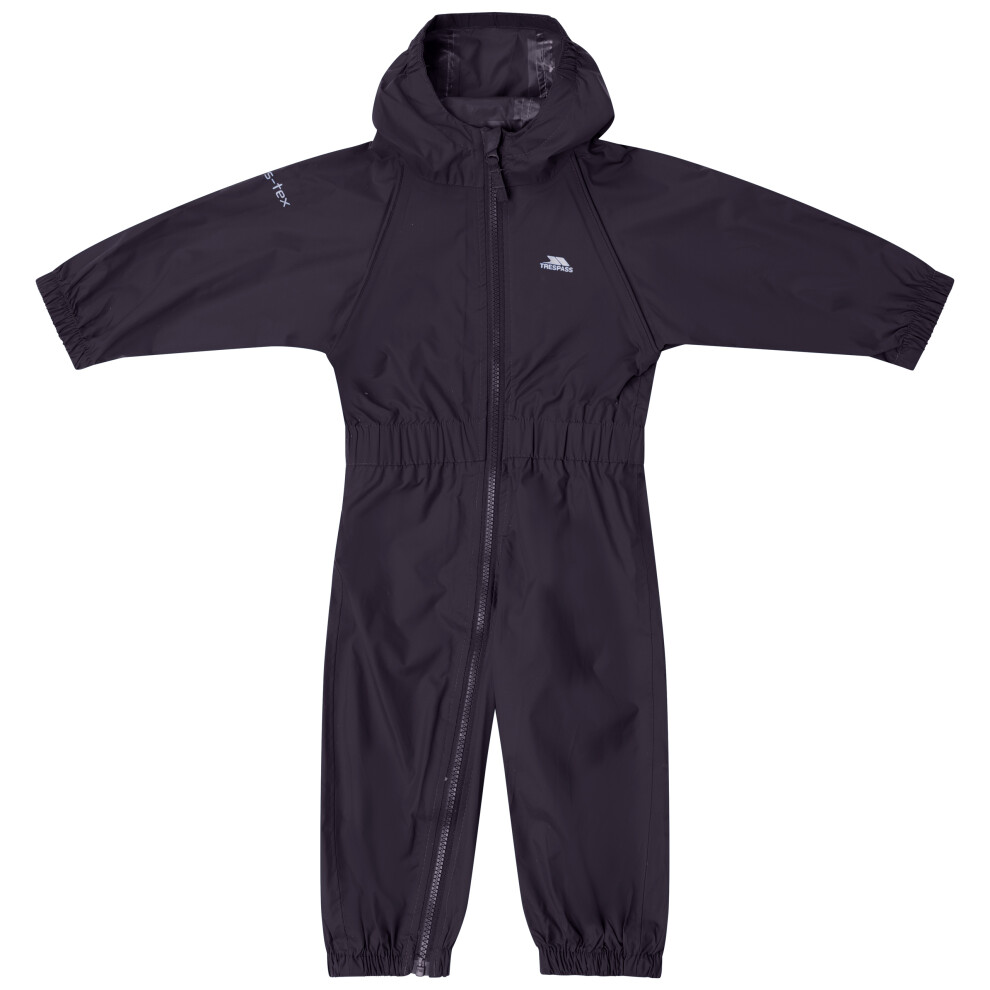 Trespass Babies Rain Suit Button Grey 18/24 - Image 3