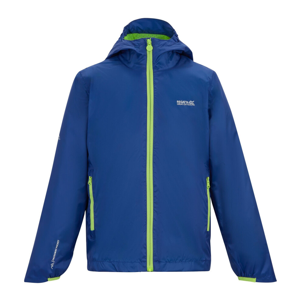 Regatta (13 Years, Olympian Blue) Childrens/Kids Lever Waterproof Shell Jacket