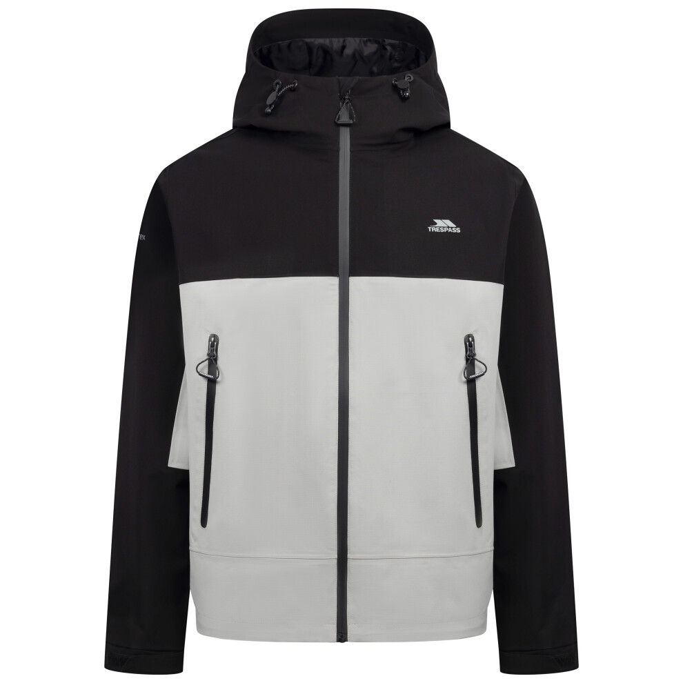 Trespass Men's Waterproof Rain Jacket Ewen Black Extra Small - Image 2