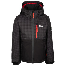 (5 years to 6 years, Black) DLX Girls Water Repellent Ski Jacket - Keeya