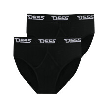 (6XL, Black) Duke Mens D555 Thompson Cotton Kingsize Briefs (Pack of 2)