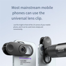 Professional 17mm Mobile Phone Lens Clip with Adjustable Lens Position, Universal for Mobile Phones