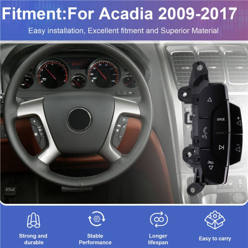 25851957 Car Steering Wheel Button  Cruise Control  Volume Control  for  Acadia 2009-2017 2