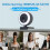 4k Webcam with Fill Light Autofocus USB Camera with Microphone Rotatable Webcam for Streaming Video Conferencing 10