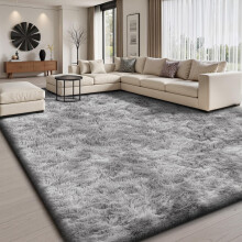 Sour Lemon Large Rugs Living Room 240x300cm, Grey Shaggy Rugs for Bedroom | Extra Large Washable Anti Slip Shaggy Soft Area Rug