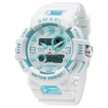 SMAEL Unisex Dual Time Candy Colour Sports Chronograph Calendar Alarm Stop Watch