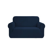 SAMSTEX Stylish Sofa Cover Stretch 1-Piece Sofa Slipcovers High Stretch Sofa Covers 2 Seater Thick Soft Loveseat Sofa Protector Machine Washable Non
