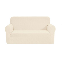 SAMSTEX Stylish Sofa Cover Stretch 1-Piece Sofa Slipcovers High Stretch Sofa Cover 2 Seater Thick Soft Loveseat Sofa Protector Machine Washable Non