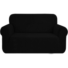 SAMSTEX Stylish Sofa Cover Stretch 1-Piece Sofa Slipcovers High Stretch Sofa Covers 2 Seater Thick Soft Loveseat Sofa Protector Machine Washable Non