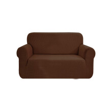 SAMSTEX Stylish Sofa Cover Stretch 1-Piece Sofa Slipcovers High Stretch Sofa Covers 2 Seater Thick Soft Loveseat Sofa Protector Machine Washable Non