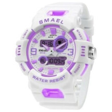 SMAEL Unisex Dual Time Candy Colour Sports Chronograph Calendar Alarm Stop Watch