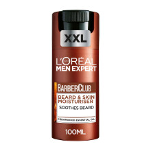 L'Oréal Paris Men Expert Barber Club Beard & Face Moisturiser, XXL 100ml | Enriched with Natural Cedarwood Essential Oil