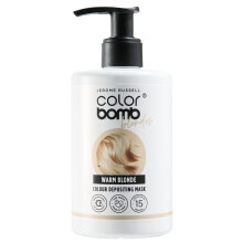 Jerome Russell WARM BLONDE Bright Colour Bomb | Colour Depositing Hair Mask | Blonde Hair Mask | Nourishing